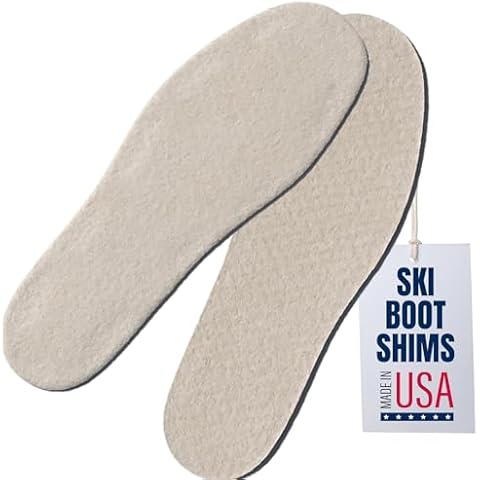 Covey Sports Ski Boot Shim Insoles for Volume Adjustment - 1/8" Thick Polyester Inserts Under Boot Liner - Trimmable Snowboard Boot Insoles for Enhanced Comfort - USA-Made Fit Solution (Medium) Cover