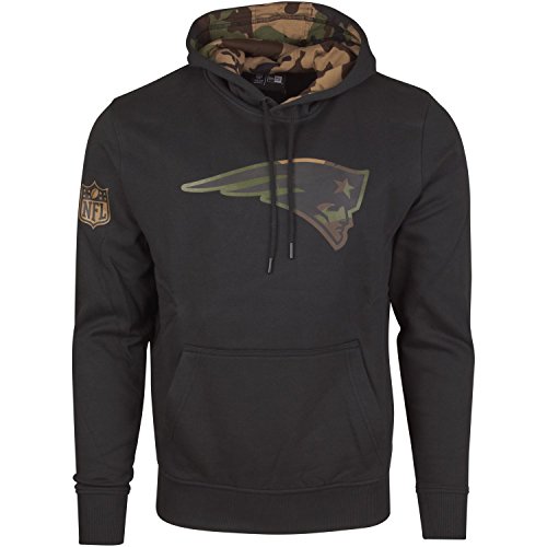 New Era Fleece Hoody - NFL New England Patriots black/camo - L