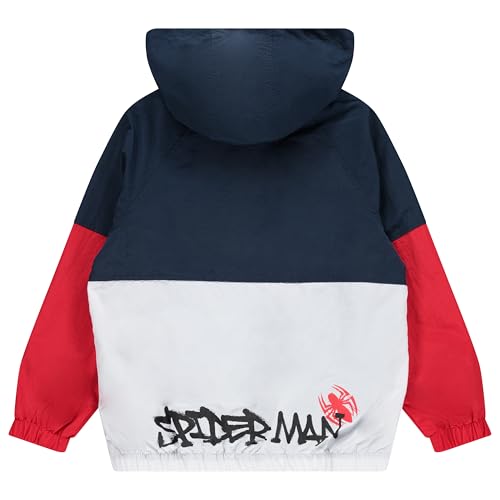 Marvel Spiderman Boys Hooded Kids Windbreaker Jacket - Lightweight & Durable Boys Windbreaker Jacket with Hood - Nylon Fabric3