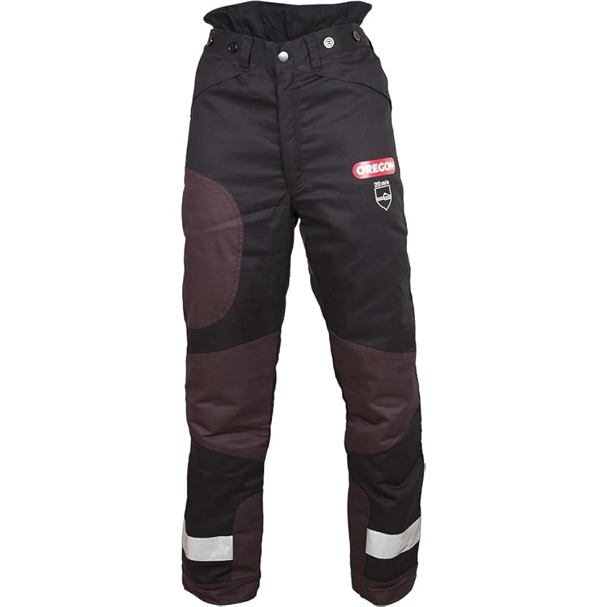 Immagine del prodotto Oregon Yukon Pantaloni Protettivi per Motosega, Protezione di Tipo A, Classe 1 (20 m / s), Colore Nero, Taglia L (EU 50-52)