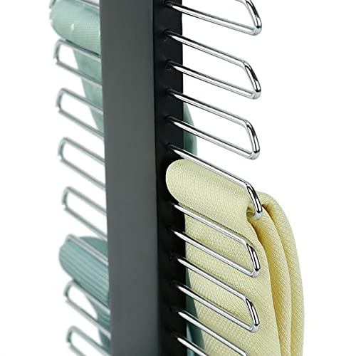 Hangerworld Black Vertical Wooden Tie Rack Hanger For Up To 20 Neck Ties Organizer For Belts, Ties, And Accessories #TOP4