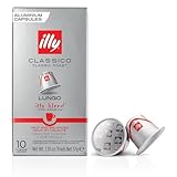 Illy Espresso Compatible Capsules - Single-Serve Coffee Capsules & Pods - Classico Lungo Roast - Notes Of Caramel, Orange Blossom & Jasmine Coffee Pods - For Nespresso Coffee Machines – 10 Count