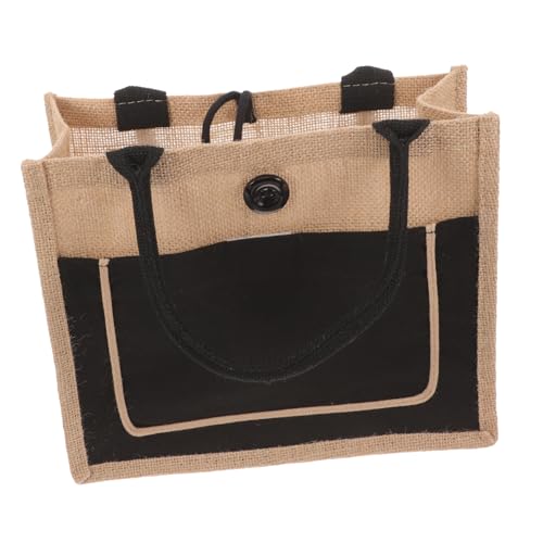Bolsa tote grande de yute para solucionar la falta de espacio en tus compras diarias