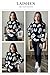 LAISHEN Women's Sweaters Fall Fashion 2025 Leopard Long Sleeve Tops Casual Crew Neck Knit Chunky Sweater Pullover Black