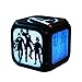 Produktbild ZhangXF Super Kreative Avengers Wecker, 3D Stereo LED Nachtlicht Elektronische Wecker, Nachttischuhr Schlafzimmer Geburtstagsgeschenk Wecker (Sieben Farben),A:Batteryboxversion