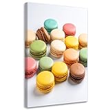 Couleurs intenses - tableau de dimensions 30x45 cm avec un motif de Macarons biscuits apporte un vent de fraîcheur dans ton intérieur. Les côtés imprimés ajoutent de l'élégance et créent un effet visuel harmonieux.