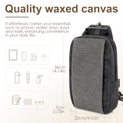Canvas Messenger Bag Sling Bag Crossbody Shoulder Bag for Men Women Travel Work Satchel Bags4