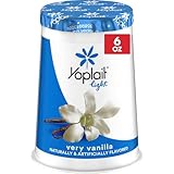 Yoplait Light Very Vanilla Fat Free Yogurt Cup, Gluten Free Snack, 6 oz