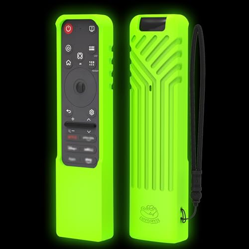 Silicone Case for LG MR25GA Magic Remote Compatible with 2025 LG OLED Smart TV AI-C5/B5/G5/M5 Series Remote MR25GA Cover Shockproof Washable Dustproof Anit-Lost with Lanyard (Green)