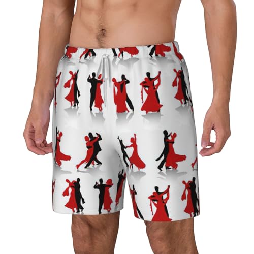Bañador de hombre ligero y transpirable con estampado de baile para playa 2