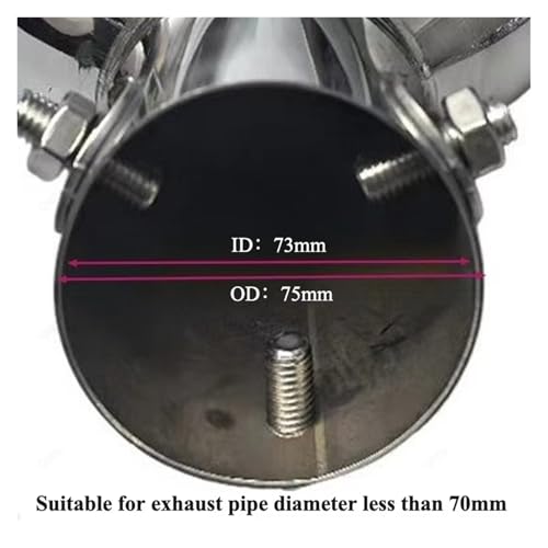 Embout echappement universel double en acier inoxydable de haute qualité