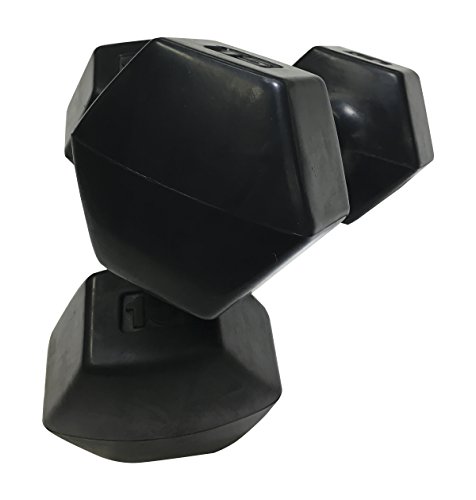 Ivanko Rubber Dumbbells, 15 Lbs (Pair) #TOP1