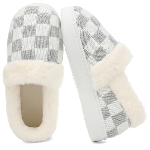 50% Off UBFEN Women's Fuzzy House Slippers with Memory Foam