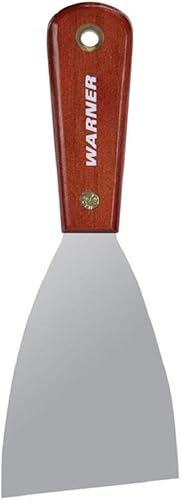 Warner - Cuchillo de masilla Full Flex de 3 pulgadas, hoja de acero al carbono, serie de palisandro, 633