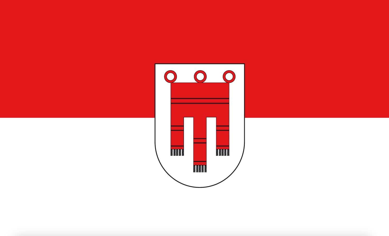 Drapeau Vorarlberg 200x120cm pavillon marin de l'État autrichien