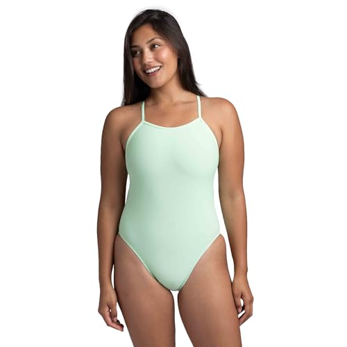 Image of JOLYN Jackson 4 Tie Back Women's Athletic One Piece Swimsuit for Competitive Swimming, Lifeguarding, Medium-Full Coverage