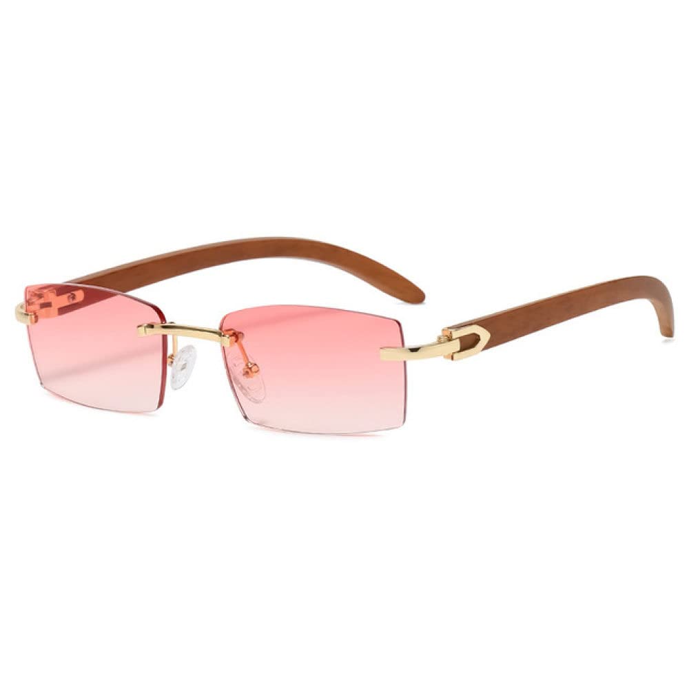 Lunettes de soleil rectangle rose pour vos sorties estivales et festivals