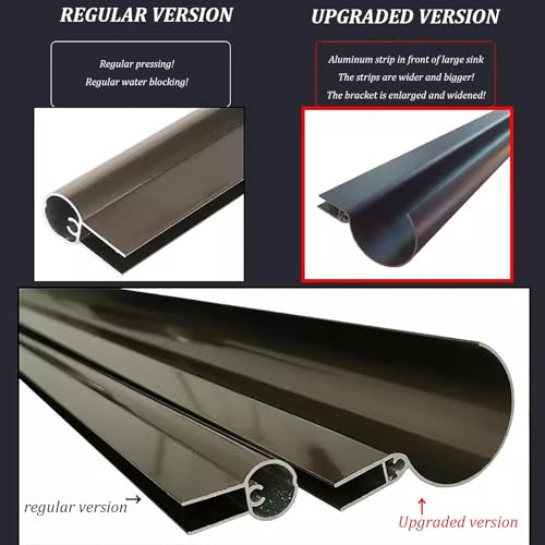Auvent de porte polycarbonate cristal résistant intempéries 60x120cm - 4
