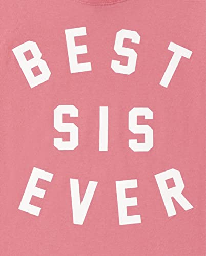 The Children's Place girls The Children's Place Short Sleeve Graphic T-shirt T Shirt, Best Sis Ever, XX-Large US2