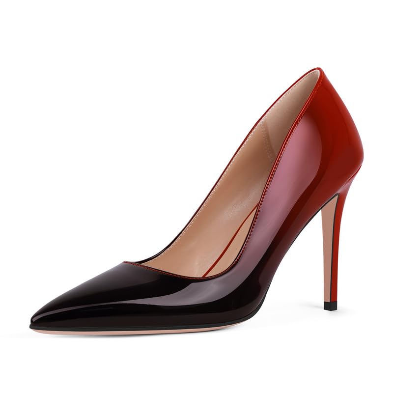 Image of Women's Stiletto High Heels Pumps for Women-4IN Pointed Toe Classic Pumps for Dress Party Wedding Evening Date Night Sexy Slip-On Shoes