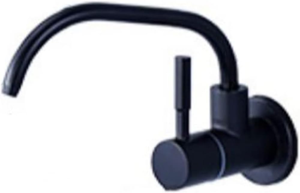 Yjyjy Black A Faucets Water Filter Single Cold Kitchen Sink Faucet