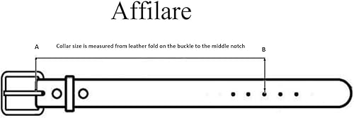 Miniatura 6 de Affilare Collar de perro de cuero estilo occidental resistente acolchado para cachorros y perros grandes 10AB134-XS