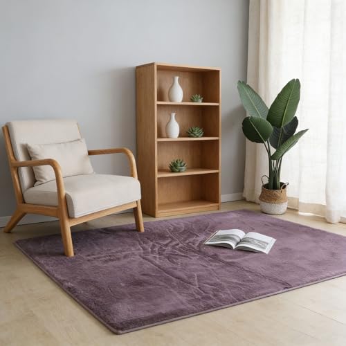 Tapis salon chambre adulte poils ras 170x260 cm doux et antidérapant