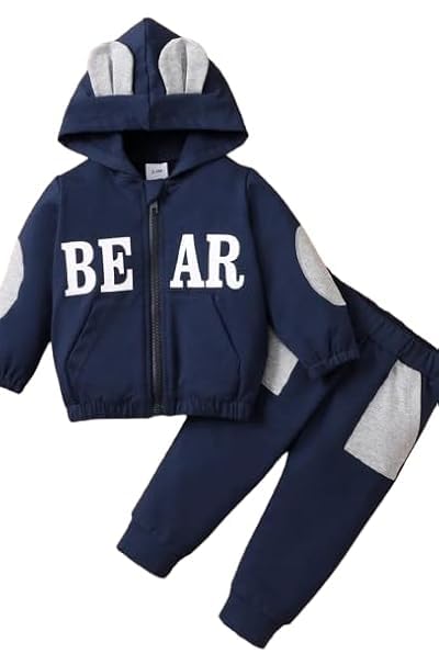 Dhairya Traders Baby Boys Girls Cotton Tracksuit Sweatshirt Top Sweatpants Zipper Coat Outfits Set Tracksuit T-Shirt and Pant Set for Baby Boys and Girls Winter Clothing Set Yallow (1-2 years 20)