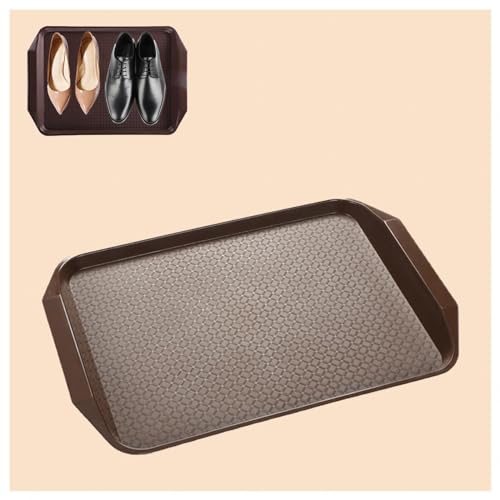 KLFDT Tappetini per Bagagliaio per Ingresso Confezione da 3 Vassoi di Avvio Vassoio di Avvio Tappetino per Scarpe Invernali per Giardino, Ingresso, Garage,Brown