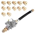 Lemfema Natural Gas/Propane Grill Conversion Kits, Pressure Regulator Valve with Orifice Nozzle, Compatible with Weber Genesis and Genesis II