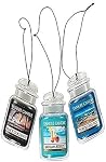Yankee Candle Car Air Fresheners, Hanging Car Jar® Ultimate 3-Pack, Neutralizes Odors Up To 30 Days, Includes: 1 Beach Walk, 1 Pink Sands, and 1 Sun and Sand (Pack of 3)