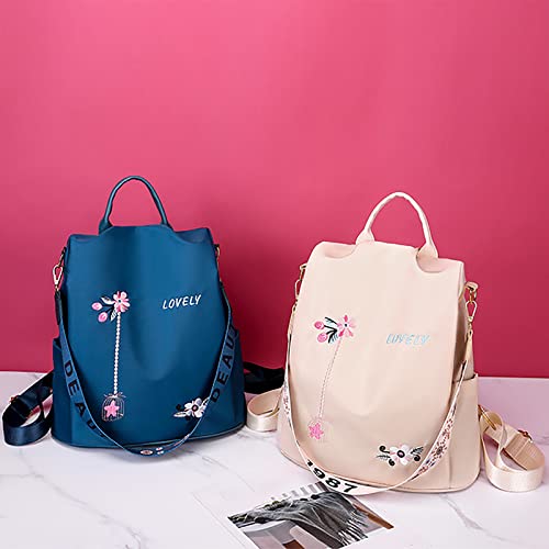 Pmuybhf Travel Bag For Men Carry On Women's New Simple Fashion One Shoulder Crossbody Dual Use Flower Print Embroidery Backpack #TOP4