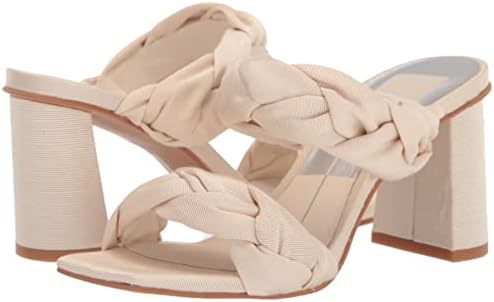DOLCE VITA Women's PHEBY Sandal, Beige Silk, 9.5 | Image 6