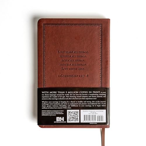Image of The Love Dare, LeatherTouch: A 40-Day Challenge for Husbands and Wives to Understand and Practice Unconditional Love - Includes Free Online Marriage Evaluation