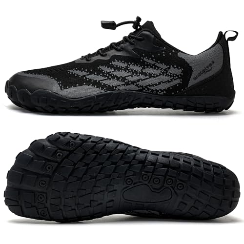 Image of WateLves Water Shoes Men Women Beach Barefoot Aqua Socks Breathable Wide Swim Outdoor Walking Anti Slip Pool Shoes for Hiking Kayaking Diving Surfing
