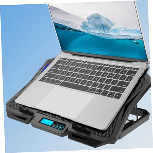 Base para laptop con ventiladores silenciosos y altura ajustable miniatura 3