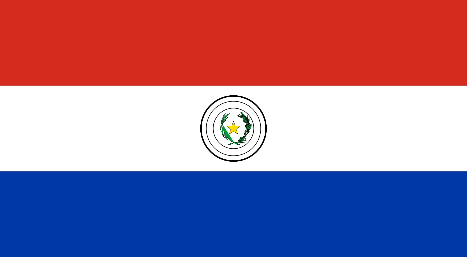 Drapeau Paraguay 100x150cm grand pavillon paysage extérieur 1.5m²