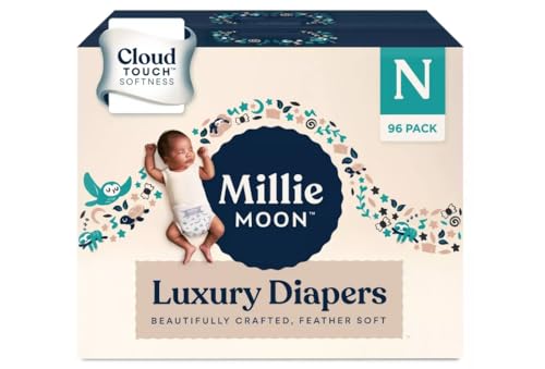 Image of Millie_Moon2 Luxury Diapers - Newborn (96ct)