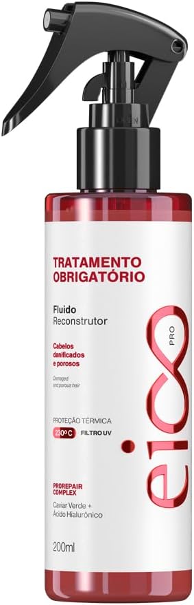 Spray Eico-Pro Fluido Revitalizante Reconstrutor Tratamento Obrigatório Protetor Térmico Filtro Solar 200ml