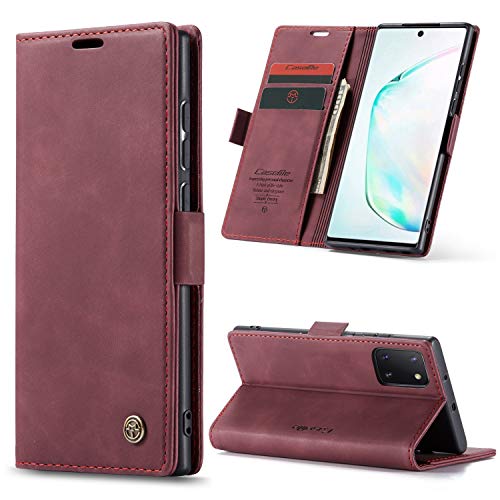 Phernykas Coque pour Samsung Galaxy Note 10 Lite Étui Portefeuille Wallet Cover en Cuir PU avec Cartes Magnétique et RFID Protection Antivol Folio Housse...