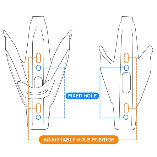Nicedack Bike Water Bottle Cages Holder 2 Pack,Lightweight Carbon Fiber Style Bike Bottle With Holder, Water Bottle Holder Suitable For Mountain Bike Road Bike Bottle Cage Rack #TOP2