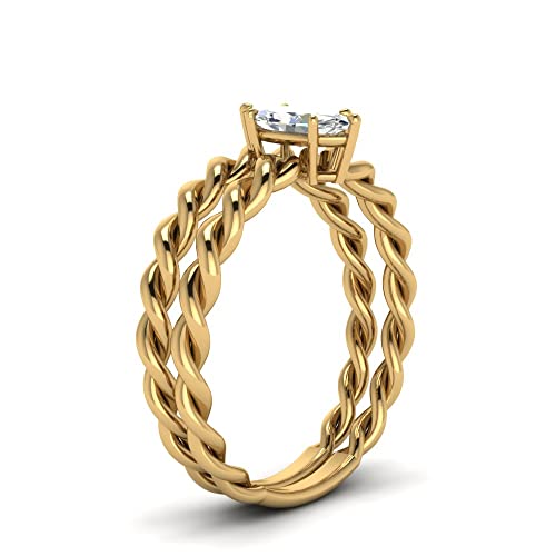 Juego de novia solitario marquesa chapado en oro para regalo de aniversario en tallas 47 a 70 3
