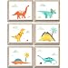 Dinosaur Wall Decor Art Prints (Set of 6) - Unframed - 8x10s