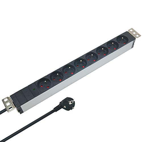 Waytex 37334 - Toma de 8 veces para el aluminio con soporte estera