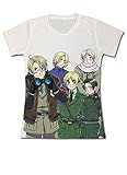 Hetalia - C.e.a.f.r Full Print JRS T-Shirt (XX-Large) White