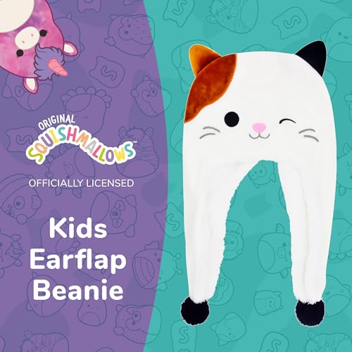 Concept One Squishmallows Beanie Hat, Girls Winter Knit Cap with 3D Ears2