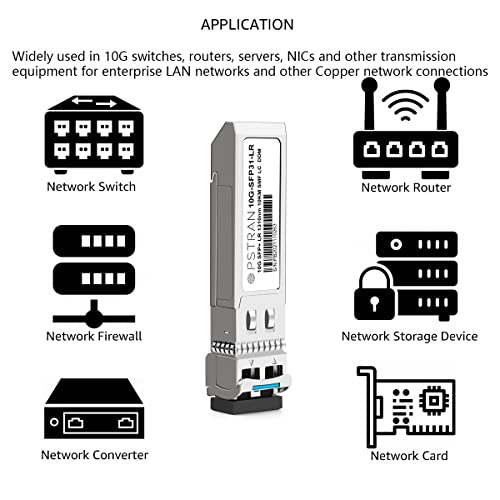 Image of 10GBASE-LR SFP+ Optical Transceiver Module Compatible with Cisco SFP-10G-LR SFP-10G-LR-S SFP-10G-LR-X 10G SFP+ LR 1310nm 10km DDM Duplex LC SMF