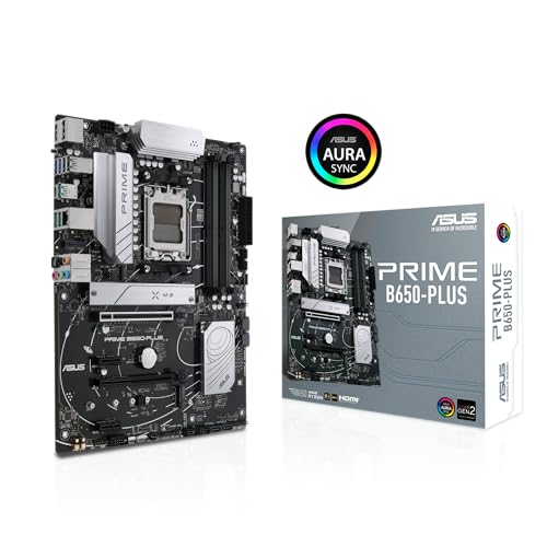 PRIME B650 PLUS-CSM, Scheda Madre AMD ATX, Ryzen 9000/8000/7000, DDR5, PCIe 5.0, Supporto M.2, SATA 6 Gbps, Lan 2.5Gb, DP, HDMI, 8xUSB Anteriori e 7xUSB Posteriori, AURA Sync, Nera - Scheda madre - Immagine 2