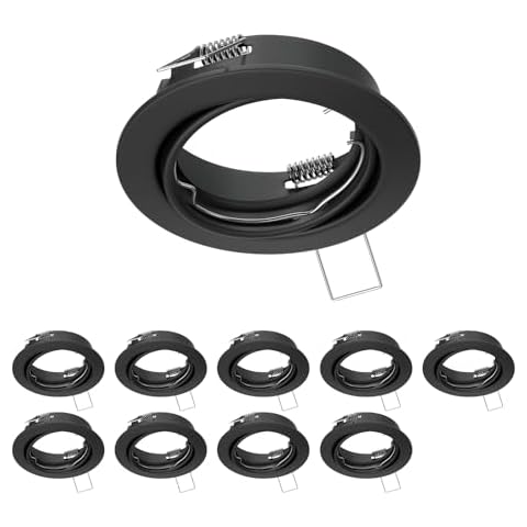 ledscom.de 10 pcs. Swivelling Recessed Spotlights Cover