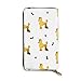 Produktbild JHGFG Golden Pudel Echtes Leder Geldbörse Lange Damen Geldbörse Handtasche Multi Kartenhalter Organizer Für Frauen Personalisiert